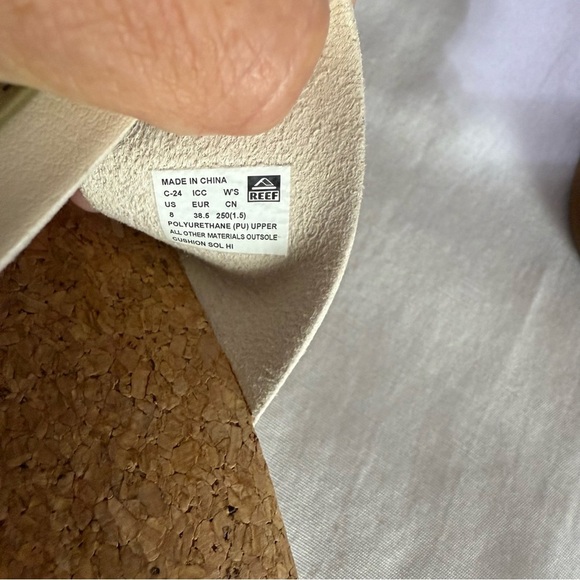 Women's Reef Cushion Sol Hi Platform Sandals Size 8 Ivory Platform Casual Beach - Picture 6 of 9